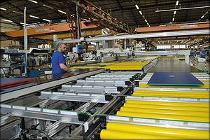 Производственный участок форматирования и кромкооблицовки Easy Order AZ на заводе Stefani (SCM Group) в г.Тьене