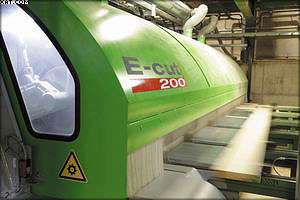 Триммер E-CUT 200 демонстрирует наивысшее качество, работая в производственном режиме на предприятии Theurl Holz