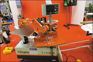 Автоматический станок для криволинейной облицовки кромок FIlato Contur