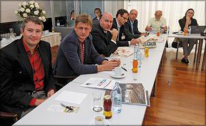 Журналисты на  европейском форуме отраслевой прессы, Клагенфурт, 2014 г. 