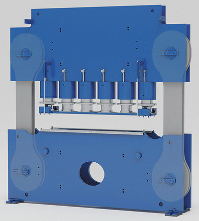 Рис. 5. Модульное конструктивное исполнение рам с предварительно смонтированными цилиндрами давления