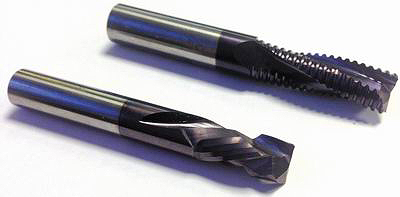 Рис. 3. Нитрид титана алюминия TiAlN довольно часто применяется в последнее время для покрытия режущего инструмента. Инструмент с подобным покрытием, стойким к температурному окислению, характеризуется высокой твердостью при повышенной температуре 