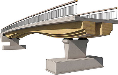 Рис. 3. Мост, построенный фирмой Schaffitzel Holzindustrie в Нидерландах
