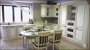 Кухонный гарнитур с фасадами из массива производства ФМ «Стадис» 