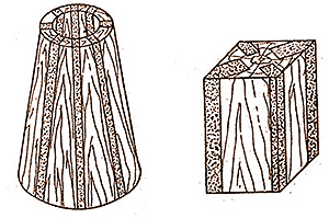 Рис. 5. Фасонные детали узлов трения из уплотненной древесины