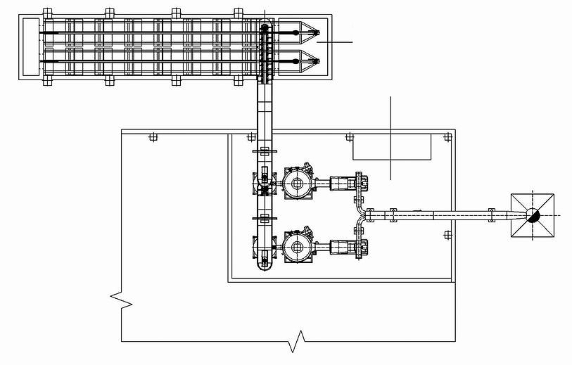 Рис. 1. Компоновка автономной отопительной котельной с механизированным складом топлива