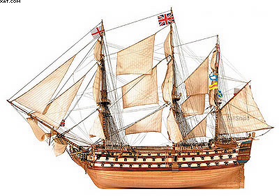 Модель линейного корабля HMS Victory
