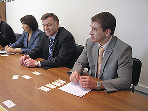 Представители администрации Иркутской области 
на встрече с финской делегацией