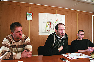 Слева направо: Степан Захаров, Кристоф Шмидт, Герольд Тиммерер-Майер