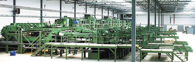 Установка фрезерно-брусующей линии SAB на заводе компании Stelmet 