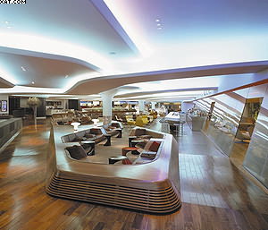 Клуб «Затонувшая гостиная» – зона отдыха в лондонском аэропорту Хитроу