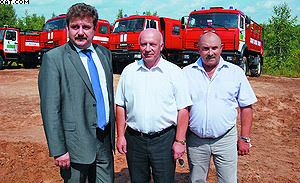 Слева направо: Алексей Эглит, Александр Василевский и Сергей Федоров