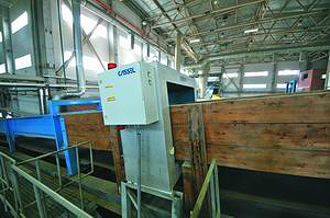 Металлодетекторы фирмы Cassel на ленточном конвейере стружечного станка
