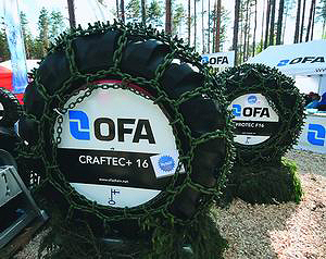 Цепи Ofa для шин лесозаготовительной техники
