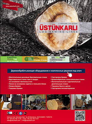 Ustunkarli. Оборудование для лесопильных производств