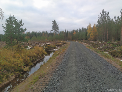 Дорога в Финляндии
