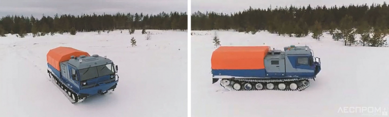 Универсальный снегоболотоход на базе современных тракторов с гусеничным движителем