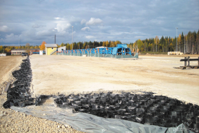 Строительство линии сортировки бревен, 2010 год