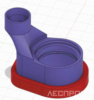 Рис. 7. 3D-модель пылеприемника