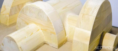 Рис. 1. Модель для литья, изготовленная из хвойной древесины