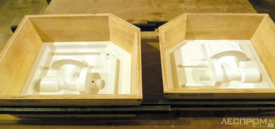 Рис. 4. Разъемная оснастка из фанеры, покрытая пластиком