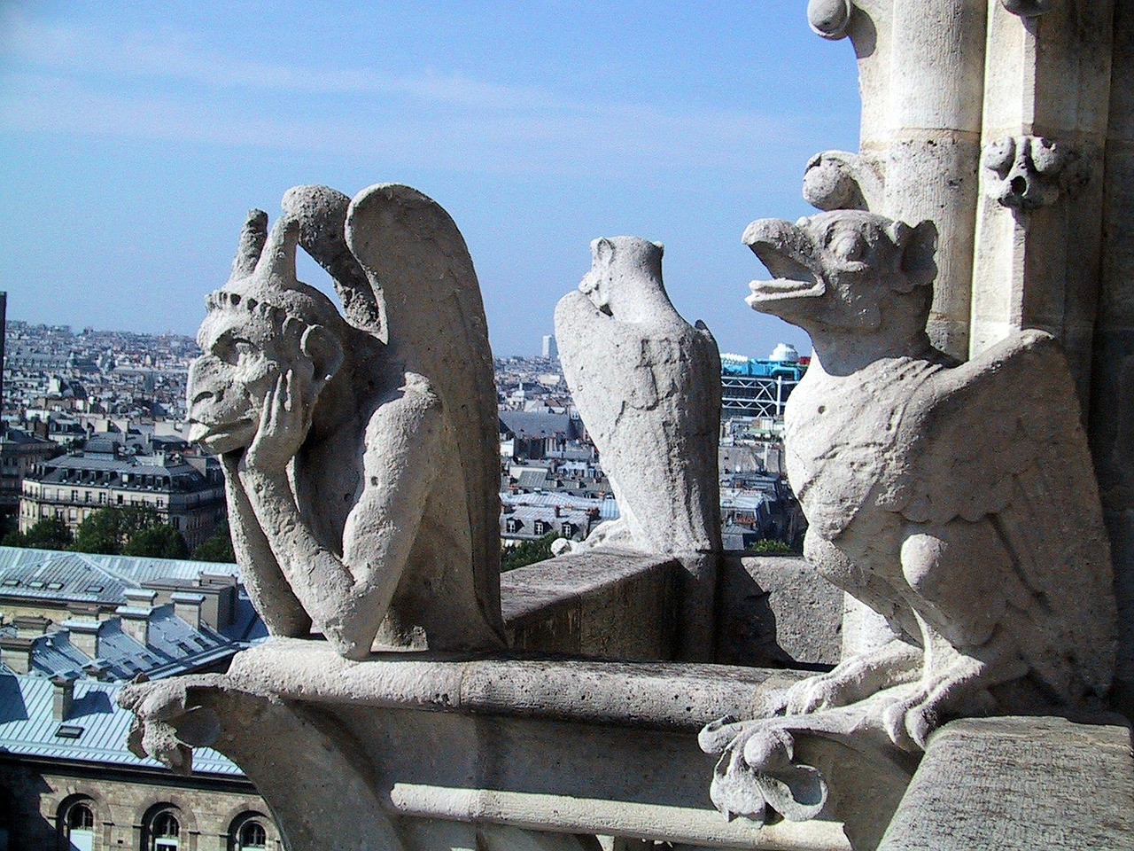 горгульи на соборе парижской богоматери