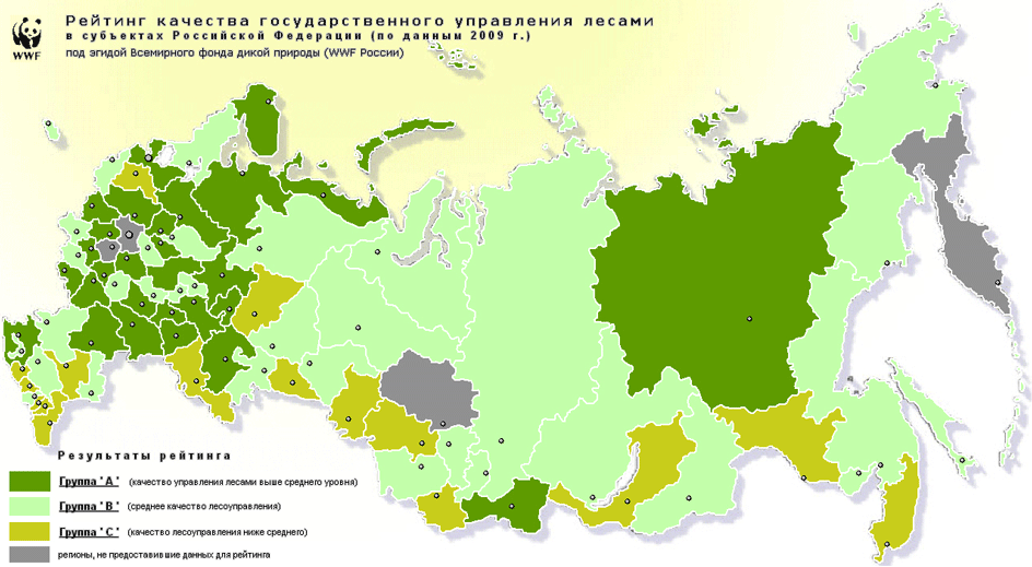 Карта русский лес